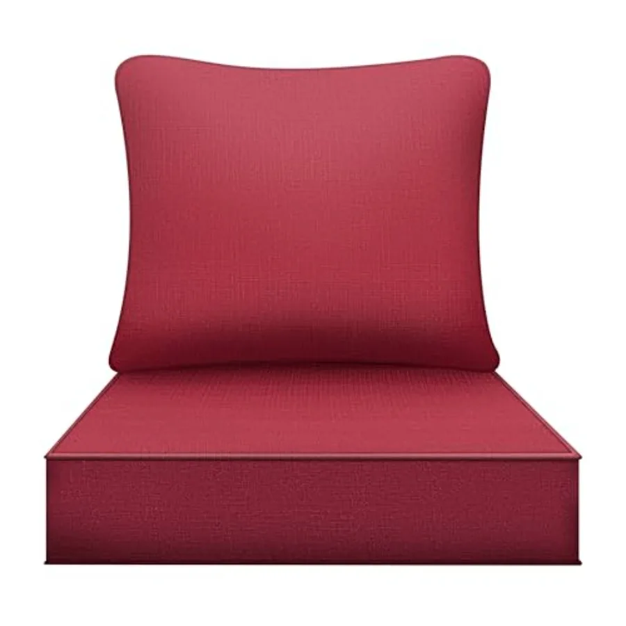 

Waterproof Outdoor Seat Cushion 24"x 24" 30D High Density Foam Patio Chair Cushions with Non-Slip Backing Patio Cushions for Pa