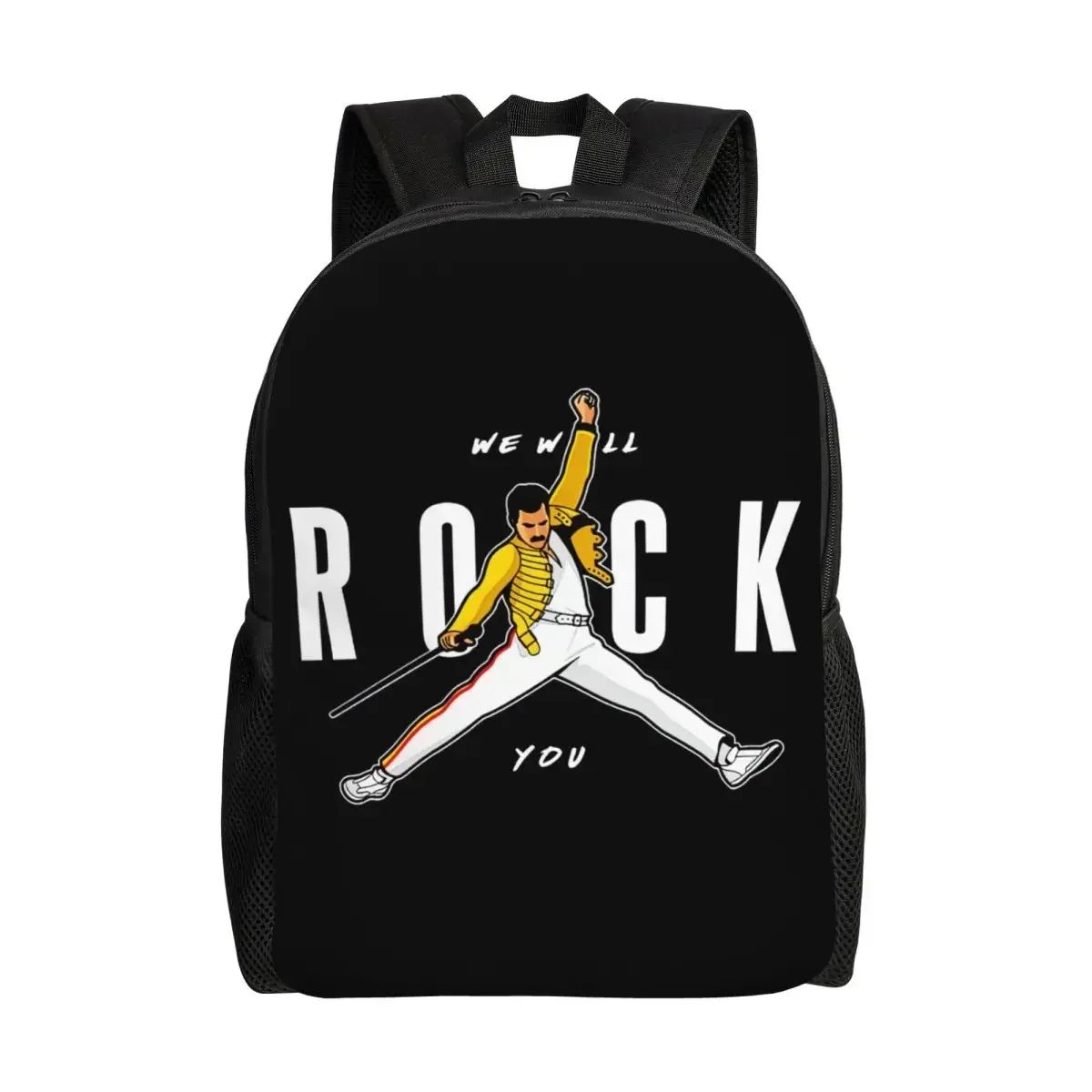 

Personalized Freddie Mercury Backpacks Men Women Casual Bookbag for College School Bags
