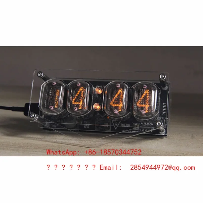 2026 Spot Quick Hair IN12 Glow Tube Clock Electronic Clock Creative Gift Decoration Tube IN-12