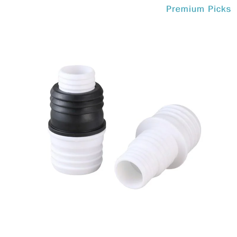 portableWashing Machine Drain Hose Extension Adapter | 25mm/30mm Diameter Connector, Plastic Material