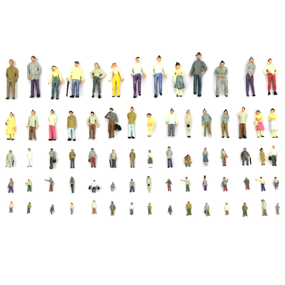 Painted Model People 1 75 1 87 1 100 Figures Diorama Accessories Dynamic Poses Collection Enhancing Presentations