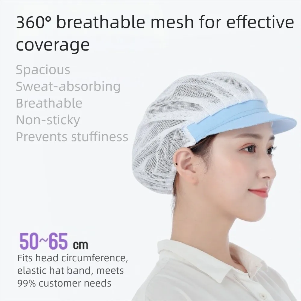 Hygienic Design Chef Hat Smoke-Proof Dustproof Feature Kitchen Work Hat Oil-Resistant Hairfall Prevention Smoke-proof Dust Cap