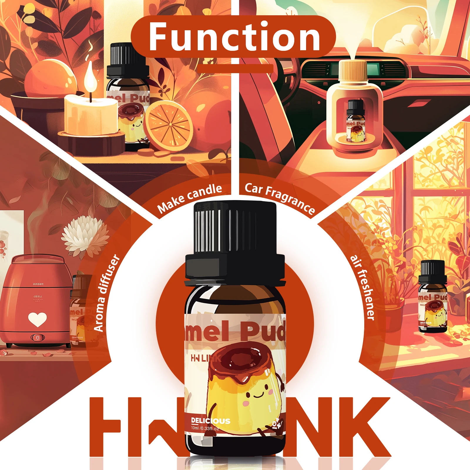2pc Delicious Fragrance Oils For Candles Making, Humidifier, Diffusers, Home Care with a Long-Lasting Scent