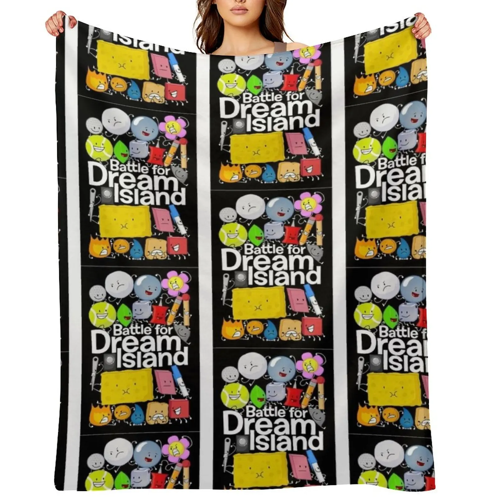 

BFDIBlack Throw Blanket Soft Designers Hairy Sleeping Bag Blankets