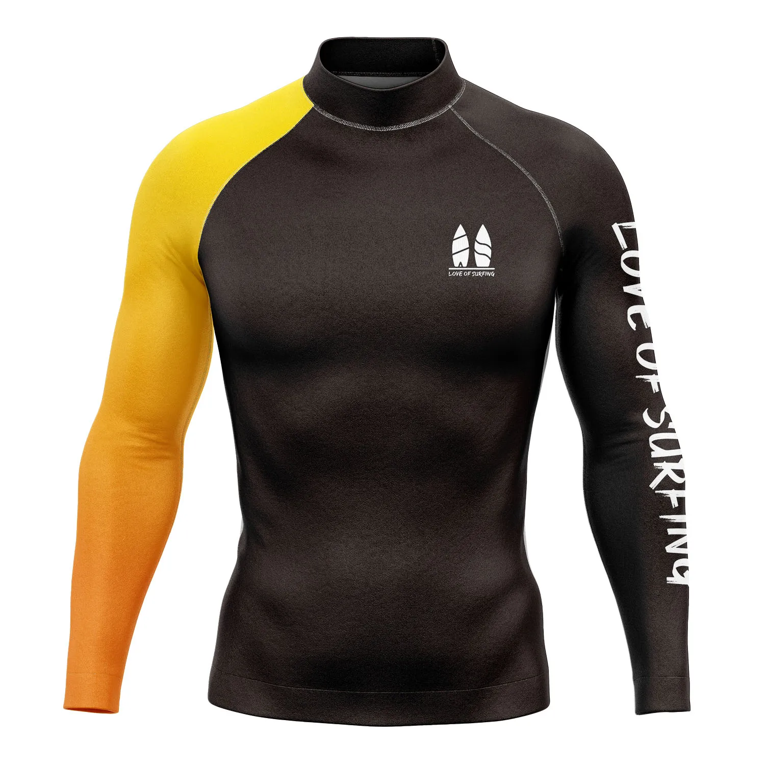 Rash Guard-Chemises de surf à manches longues pour hommes, séchage rapide, 250g, lyJean-, garde au chaud, vêtements de natation, vêtements de plage, protection solaire Upf 50 +