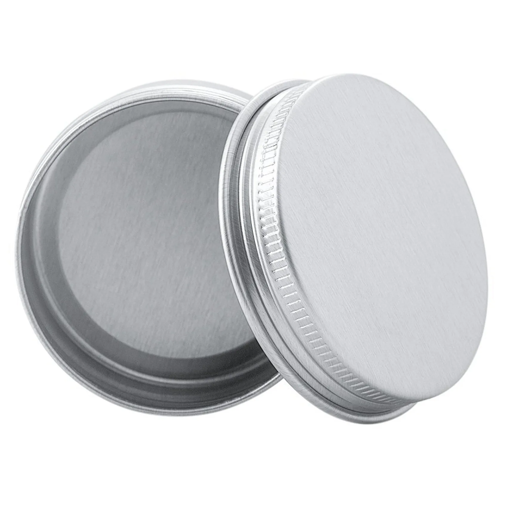 A52Q-30Ml Silberne Kleine Runde Aluminium-Lippenbalsam-Aufbewahrungsdosen mit Schraubverschluss (96 Stück) – Detail 2