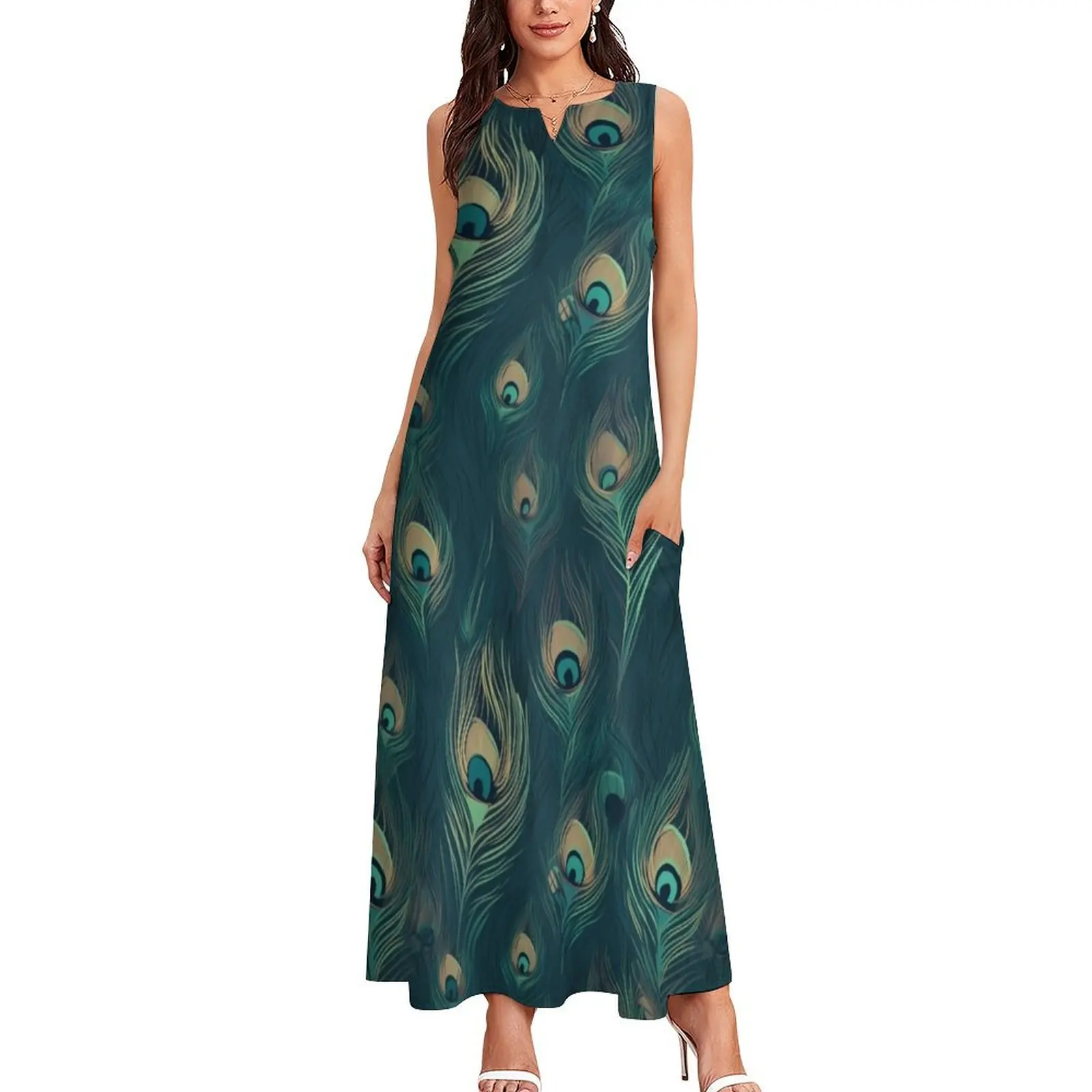 exuberant peacock Long Dress Casual dresses birthday dress for women luxury 2025 women's evening dresses 2025 prom dress 2025