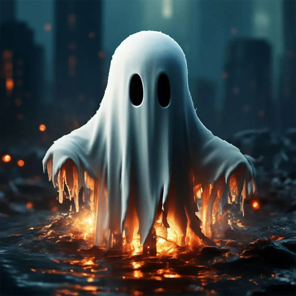 

Набор алмазной живописи, набор для вышивки крестом ручной работы с рисунком призрака, алмазная живопись с мозаикой, украшение для дома, праздничный подарок