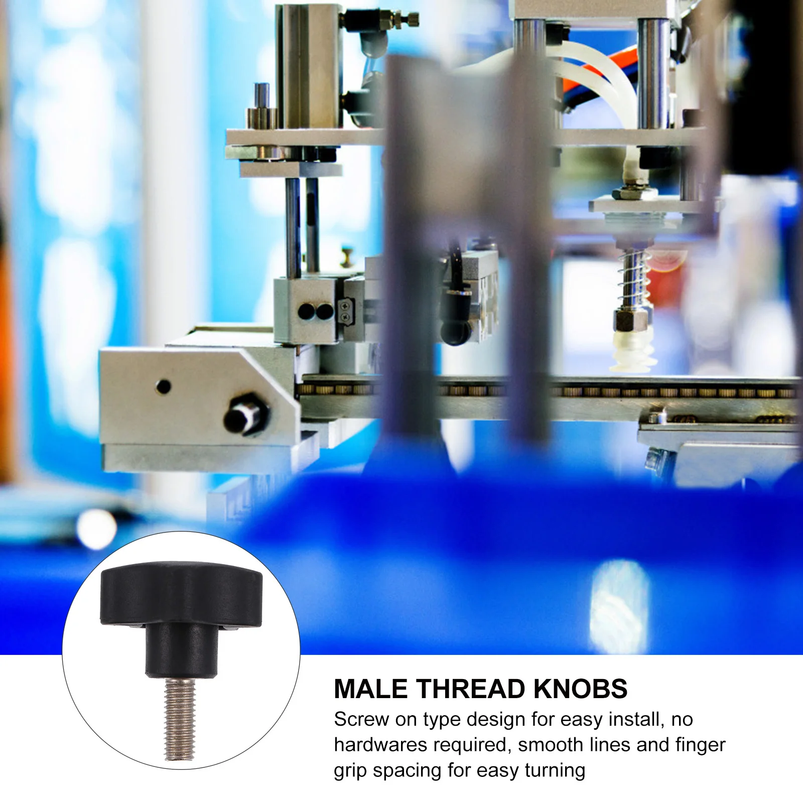 

10Pcs Durable Knobs High-Quality Material Easy Install for Furniture Mechanical Equipment Instruments