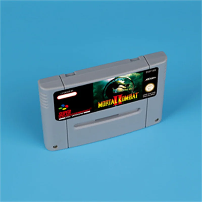 for Mortal Kombat 2 16bit game card for EUR PAL version SNES video game console