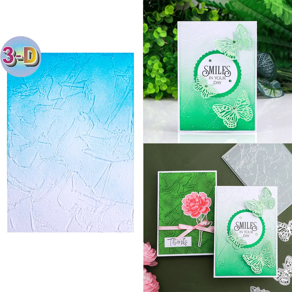 

Painted Texture 3D Embossing Folder for Card Making & Scrapbooking-Durable Plastic Easy Embossing-Perfect for DIY Craft Projects