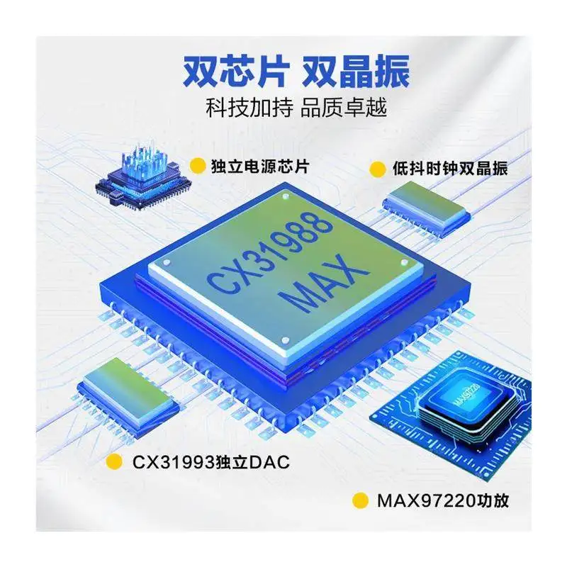 Adapter Cable CX31988 Decoding Chip MAX97220MAX  OP-AMP HiFi Portable Type-C 3.5mm DAC Amplifier