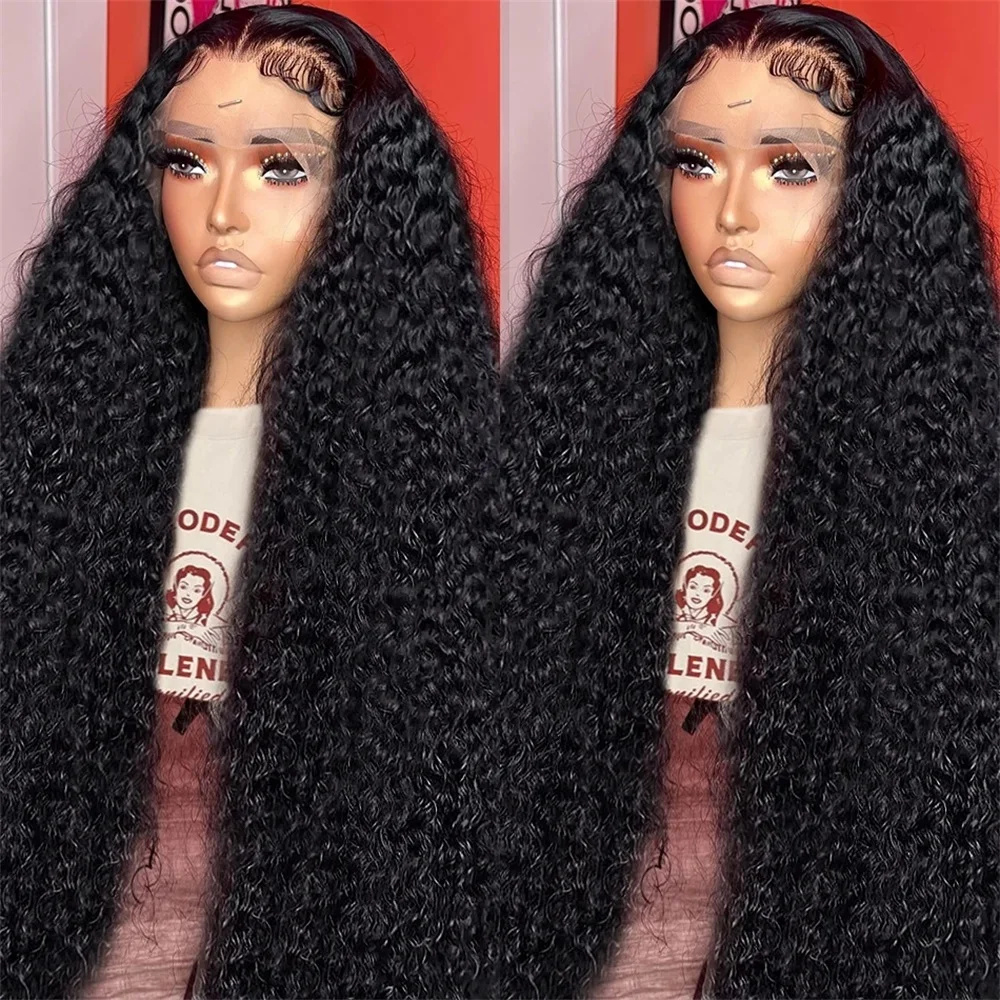 Deep Wave Lace Front Wigs Human Hair 13x4 13x6 HD Lace Frontal Wigs Water Curly Wave Wig For Women Wet Wavy 4x4 Lace Closure Wig