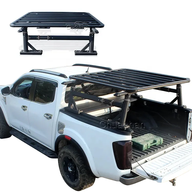 

4x4 Universal Cargo Carrier Basket Adjustable Tacoma Roof Rack Truck Roll bar Dmax for Hilux Vigo