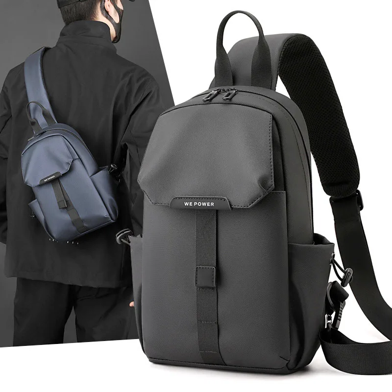 

Premium Men Durable Chest Bag Lightweight Waterproof Crossbody Bag Outdoor Sports Travel Sling Shoulder Pack