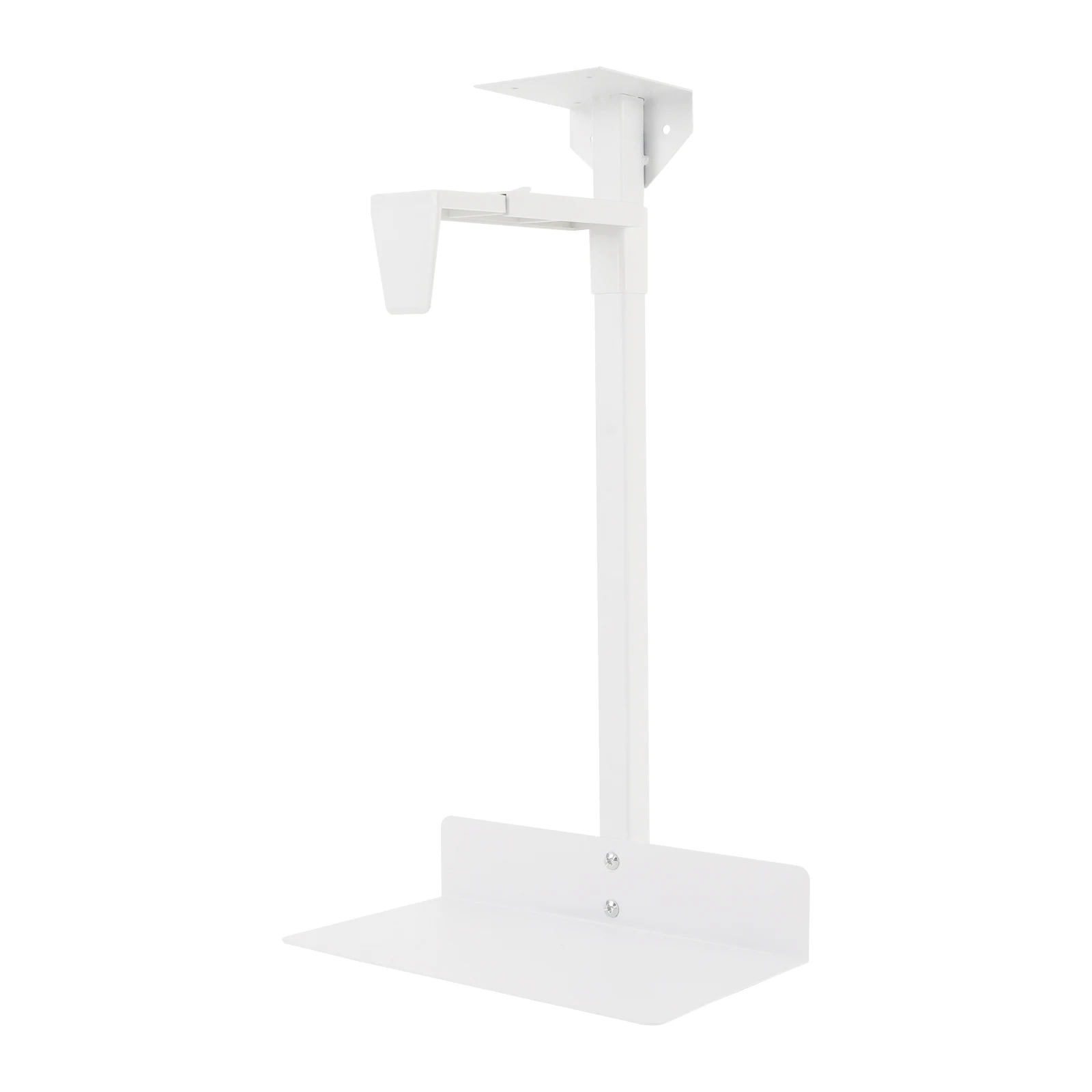 PC-Halterung, PC-Wandhalterung, verstellbarer PC-Halter, PC-Halter unter dem Schreibtisch bis 30 kg, Weiß – Detail 9