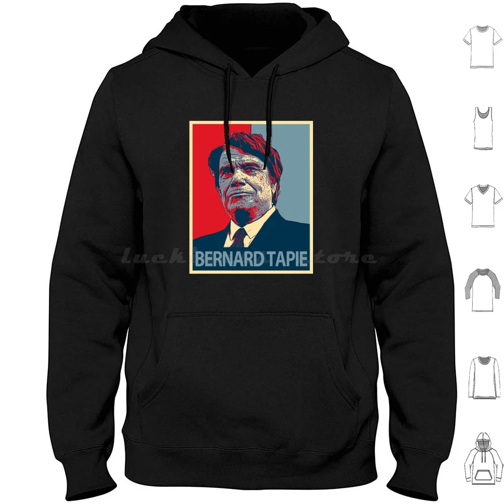 Sweat à capuche Bernard Tapie en coton à manches longues Bernard Tapie homme d'affaires français politicien Bernard Tapie Rip Bernard Tapie Bernard