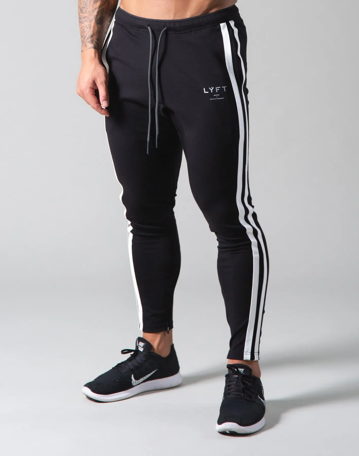 

Muscle Fitness Brother Running Sport LYFT Men's pants Outdoor fitness workout training small foot tracksuit pants