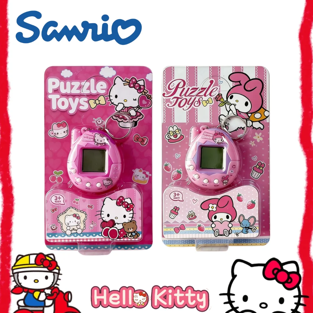 

Игровая консоль Sanrio Hello Kitty Virtual Pet Mini, оригинальные мультяшные игрушки My Melody, брелоки Hellokitty, игрушки, подарки на день рождения