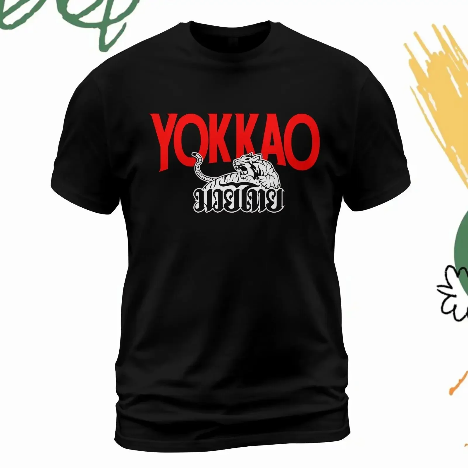 Футболка с логотипом Yokkao Muay Thai, сделано в США, размеры от S до 5XL