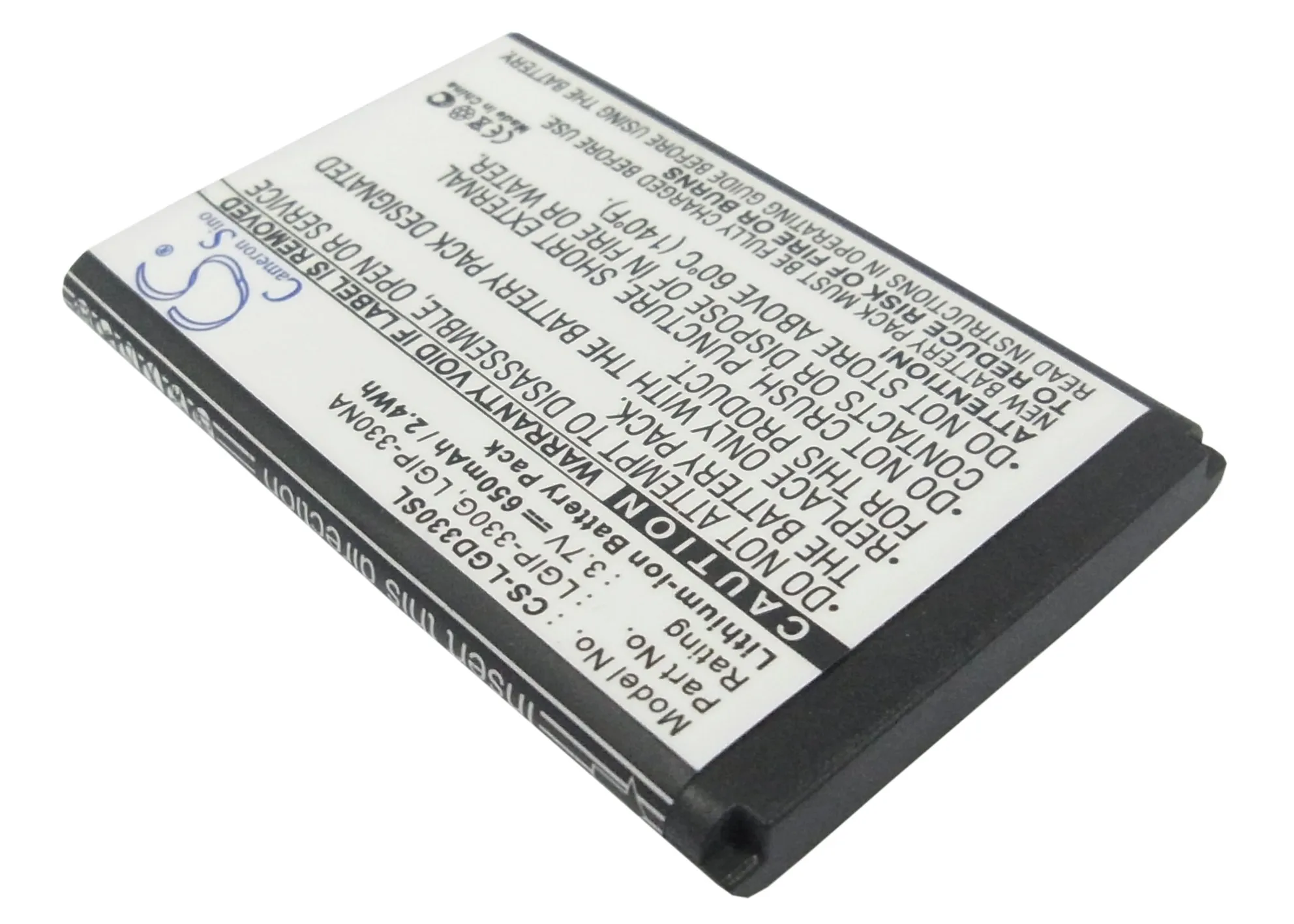 Cameron Sino For LG GB220,GB230,GD350 650mAh / 2.41Wh