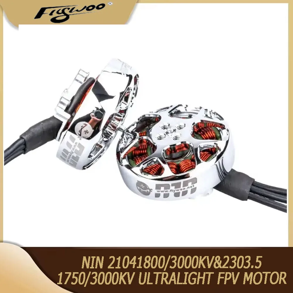 FLYWOO NIN 21041800/3000KV & 2303.5 1750/3000KV محرك Fpv خفيف للغاية لطائرة Whoop وTothpick بدون طيار طائرة بدون طيار fpv لتقوم بها بنفسك أجزاء