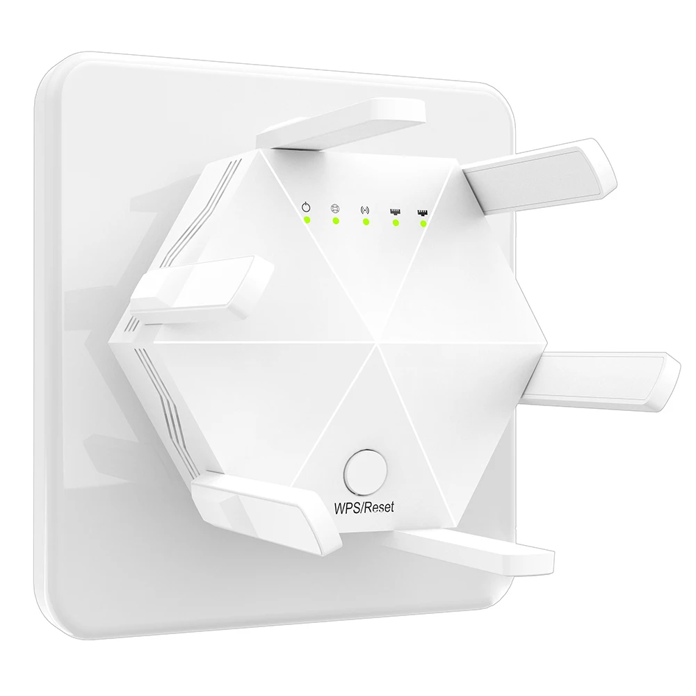 1200Mbps Kabelloser Netzwerk 6 Antennen WLAN-Verstärker Signalverstärker Hochgeschwindigkeits-Erweiterung WLAN-Booster Dual-Band