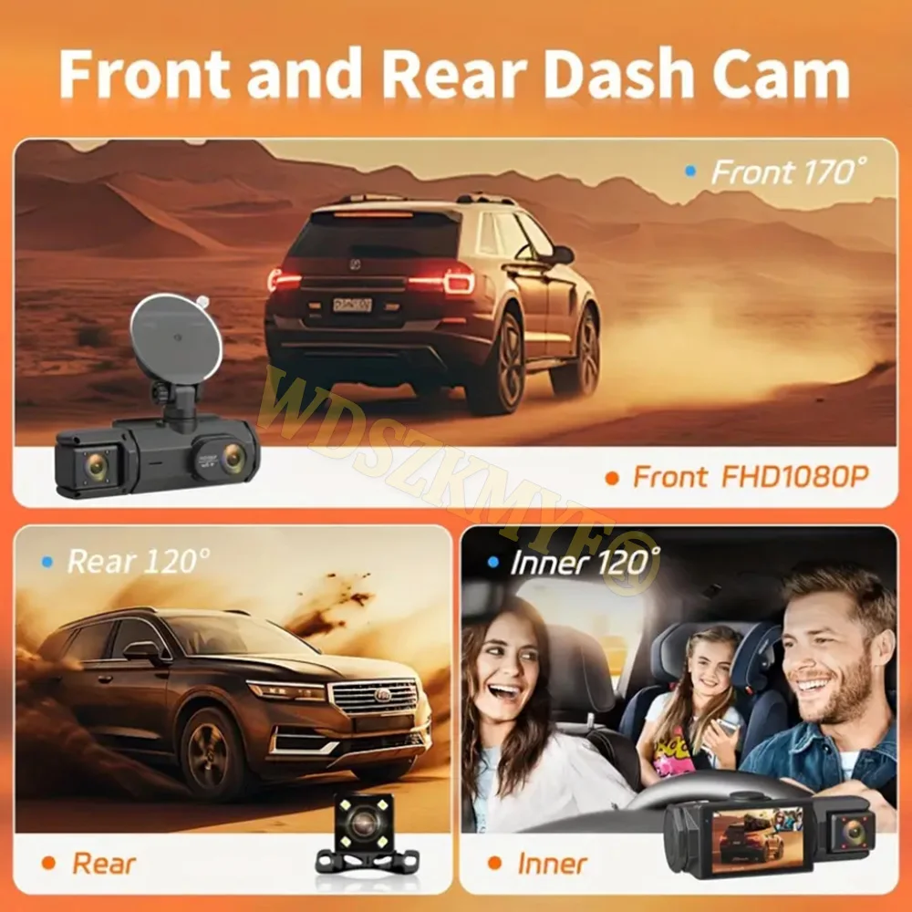 [hot] WIFI&APP Dash Cam Auto For Car Camera HD 1080P Video Recorder 2/3Camera Car DVR Front Rear View Camera Car Accessories