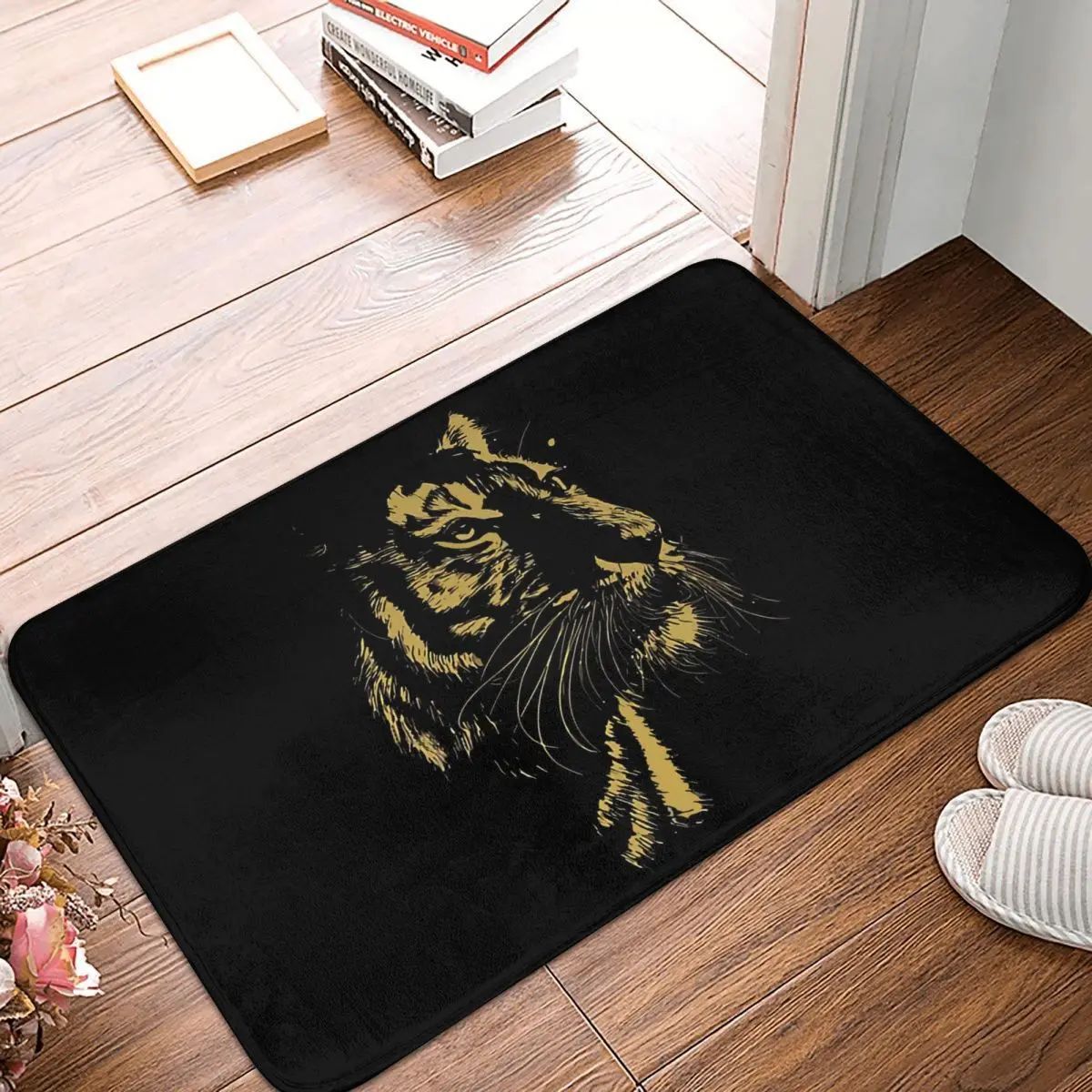 Tiger Animal Lover Anti-Slip Doormat Living Room Mat Shaman Totem Spirit Animal Floor Carpet Entrance Door Rug Indoor Decor