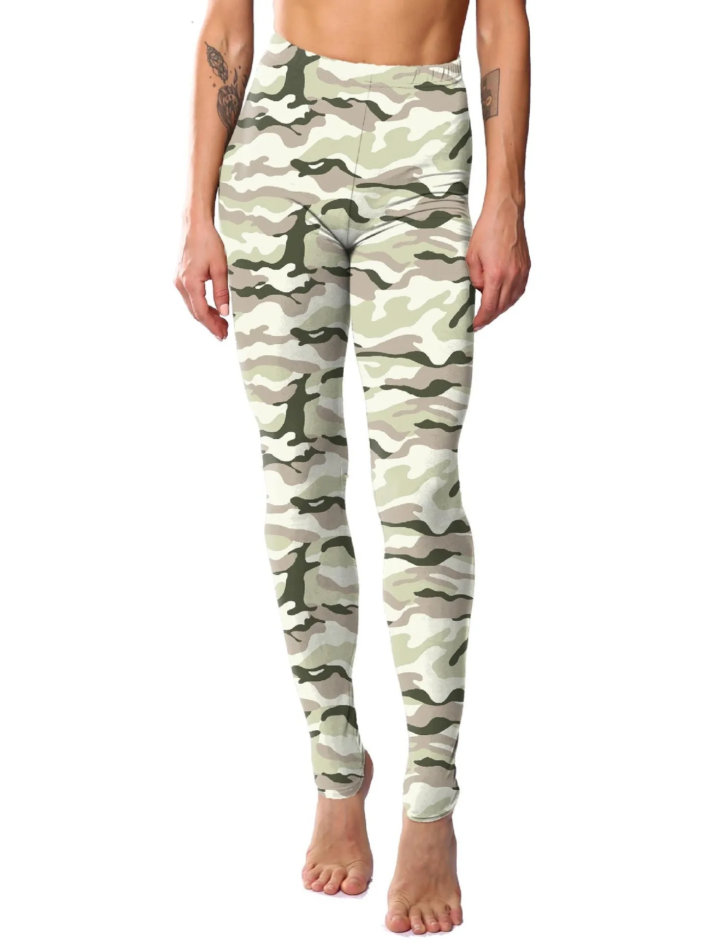 WI Yogahose Damen Neunteilige bedruckte Basisschichthose Dünne Milchseidenstoff Damen Faion Frühlings-Herbsthose