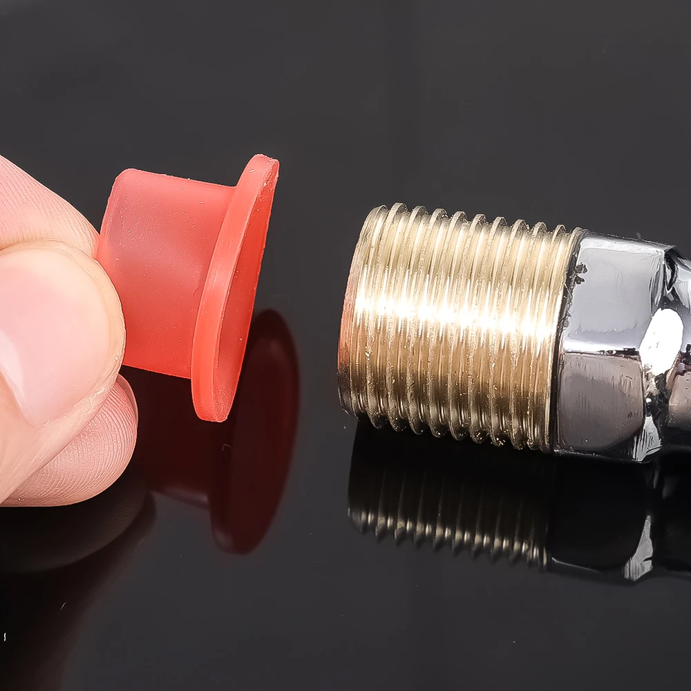 60/10PCS Faucet Leak-proof Sealing Gaskets Washer Silicone Belt Triangle Valve Pipe Hose Plumbing Prevent Dripping Leakage Plug