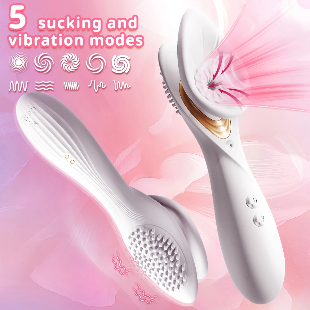 Powerful Oral Sucking Vibrator 2 in 1 Clitoris Nipple Stimualtion Vacuum Sucker Vaginal Orgasm Pleasure Adult Sex Toys for Women - Image 3