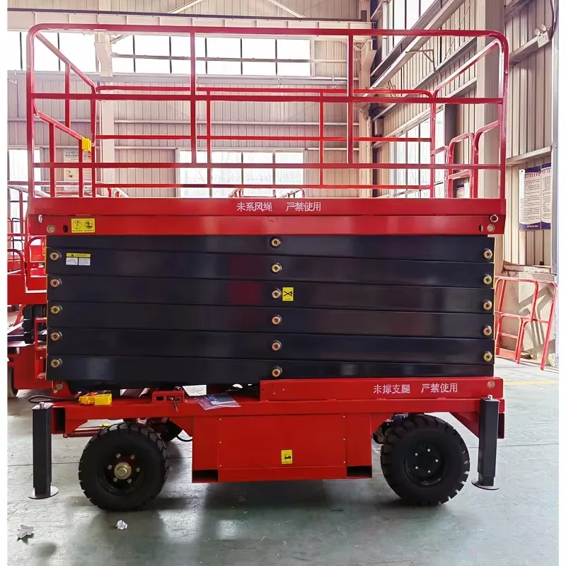 Best Sell Electric Lifting Working Platform 6m 8m 10m 12m for Scissor Lift Aerial Elevating Outdoor Indoor