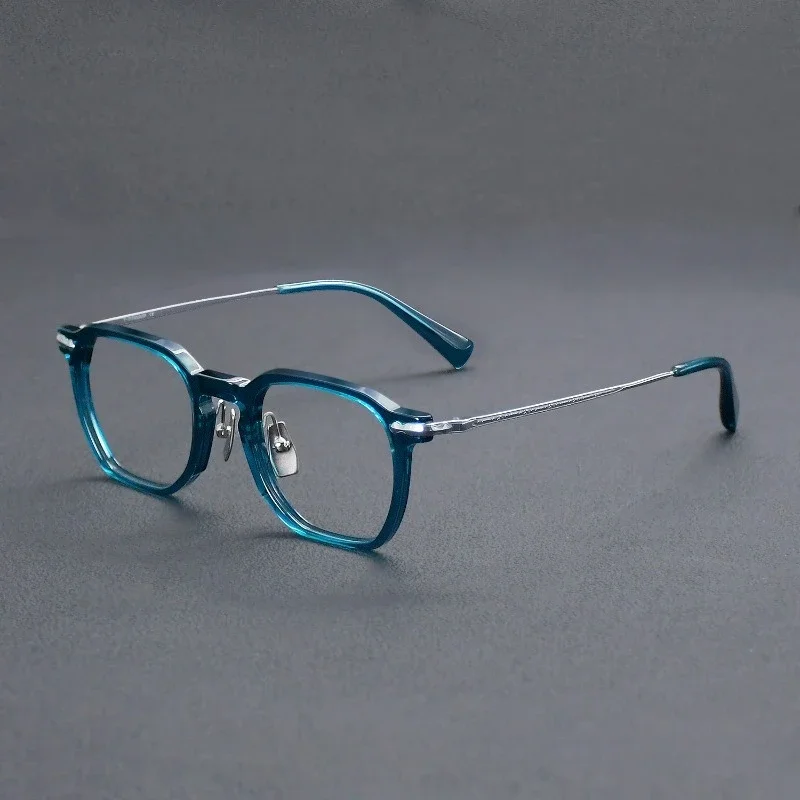 

Japanese Handmade Optical Women Prescription Glasses Titanium Frames OTW6024 Retro Square Acetate Men for Reading Blue Blocking