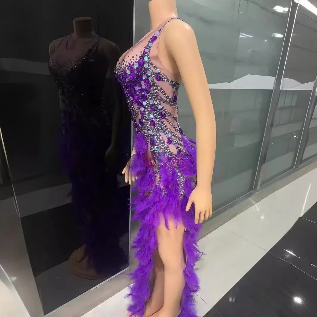 زي موضة اللاتينية الرقص قاعة الرقص مزاجه المرحلة ريشة تنورة مساء فستان Zou الطيور Vestidos De Graduaciones Mujer