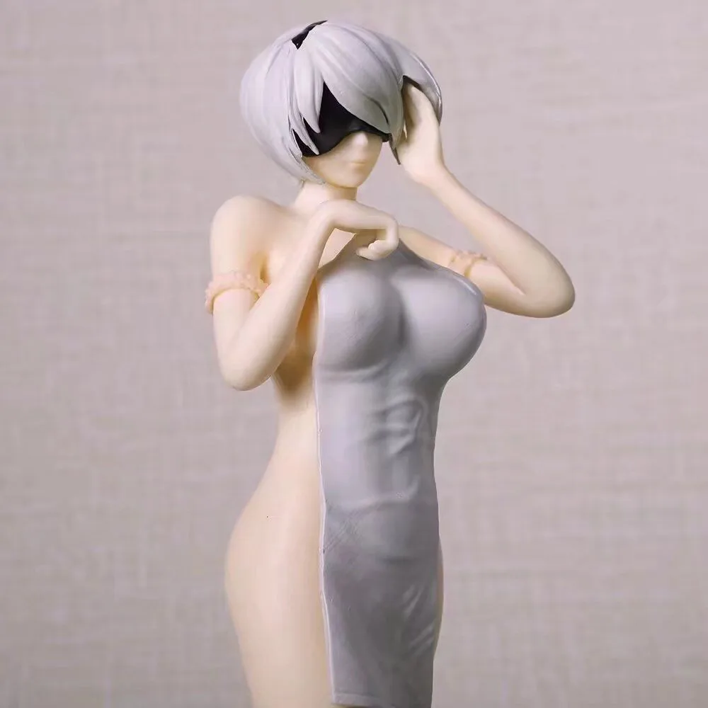 

22cm Nier Automata 2b Bath Scene Anime Beautiful Girl Figure Ornament Decoration Adult Collectible Gift