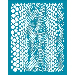 4x5Inch Snakeskin Silk Screen Stencil for Polymer Clay Snake Print Stencil Clay Stencils Silk Screen Printing Stencils Animal