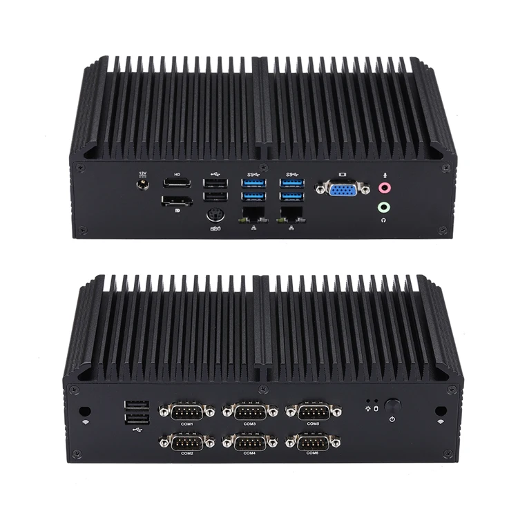 

Kansung 8th Gen 4305U Dual Core Mini PC Fanless Industrial Embedded 8 USB 6 COM Industrial Automation Computer