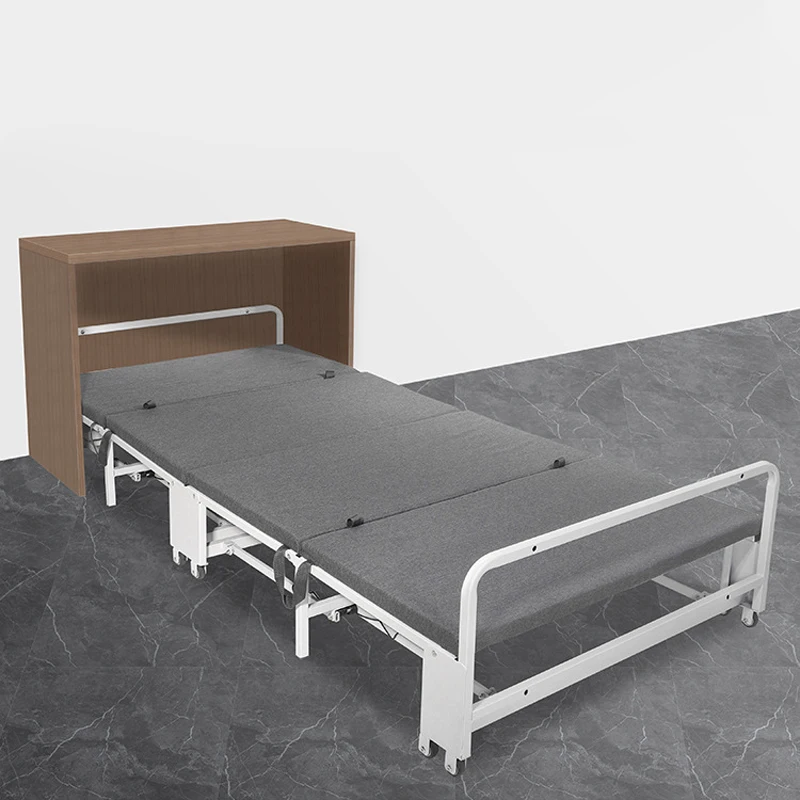 Wholesale Single Office Nap Simple Portable Home Lunch Break Folding Invisible Telescopic Bed