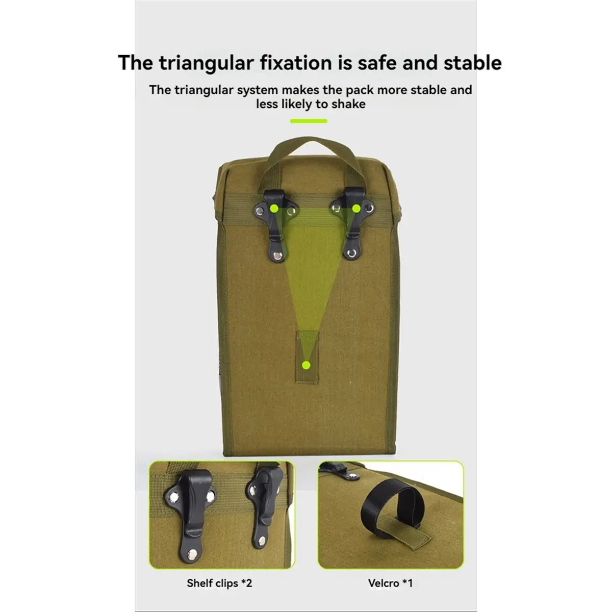 11·11COUPON Bicycle Front Rack Pack Waterproof Canvas Quick-Release Front Bag Mountain Bike Long-Distance Cycling Storage 6.5L