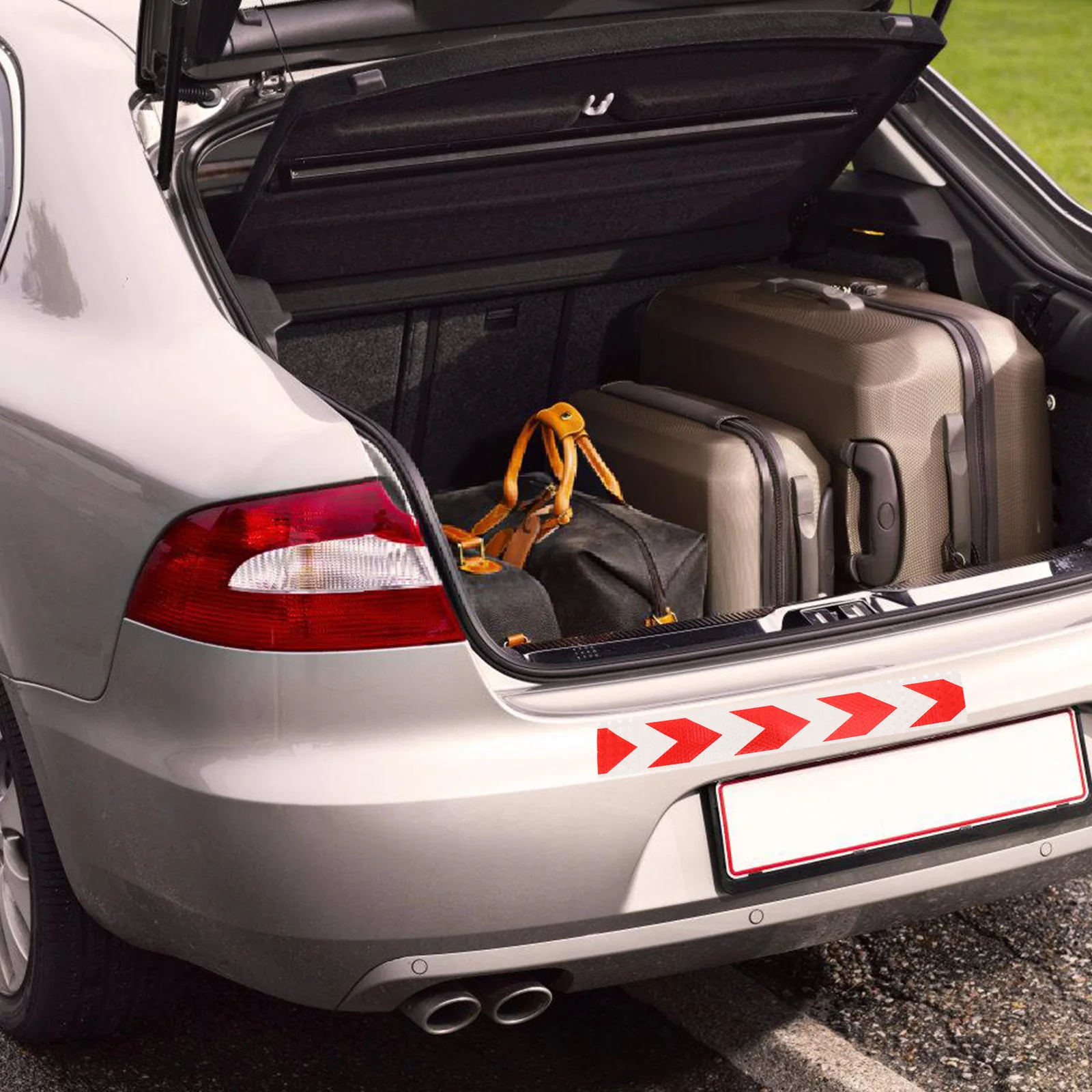 1 Roll Bright Color Reflective Warning Tape Waterproof Safety Strip Hexagonal Prism Pattern Adhesive for Vehicles Roads