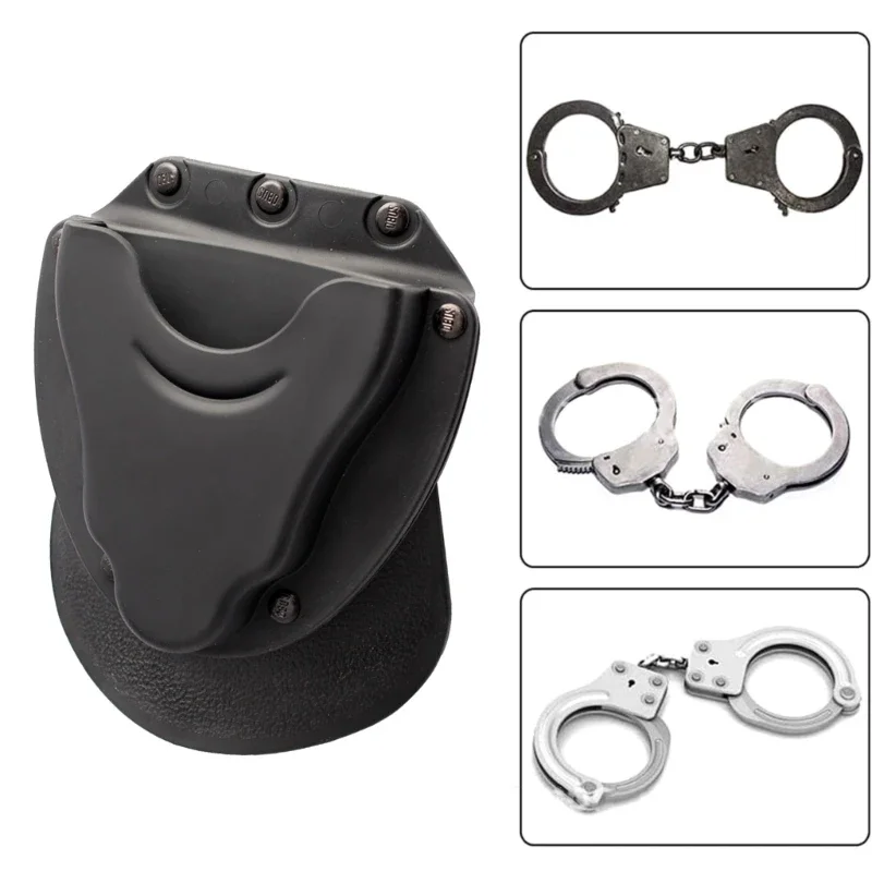 Handcuff Holder Plastic Tactic Polices Shackles Bag Belt Loop Secures for Hinged Handcuff Chain Handcuff 24BD