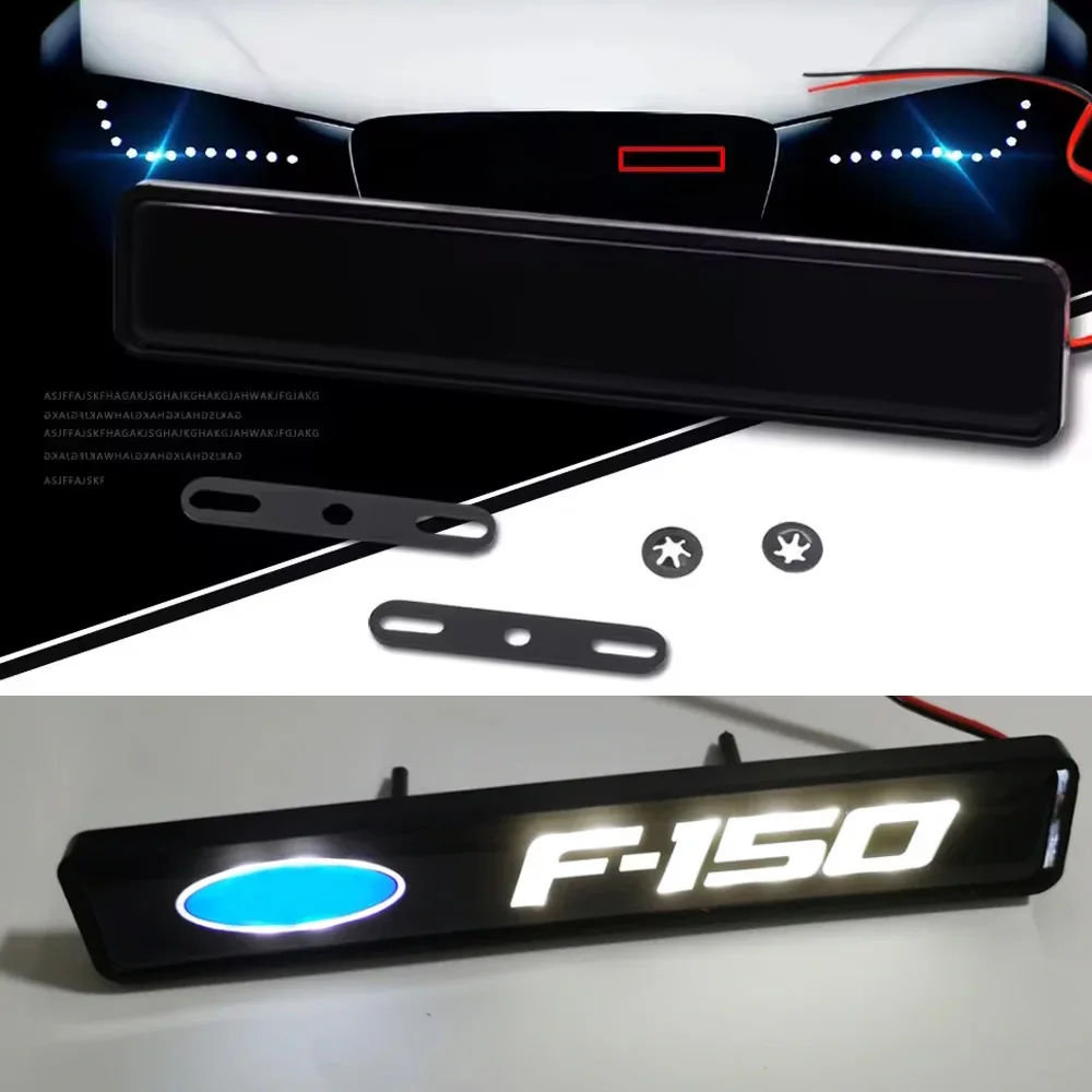 LED Grill Badge Light F-150 Logo Light Atmosphere Lamp For Ford F-150 Explorer Car Styling LED Ford Grille Light Decoration Lamp