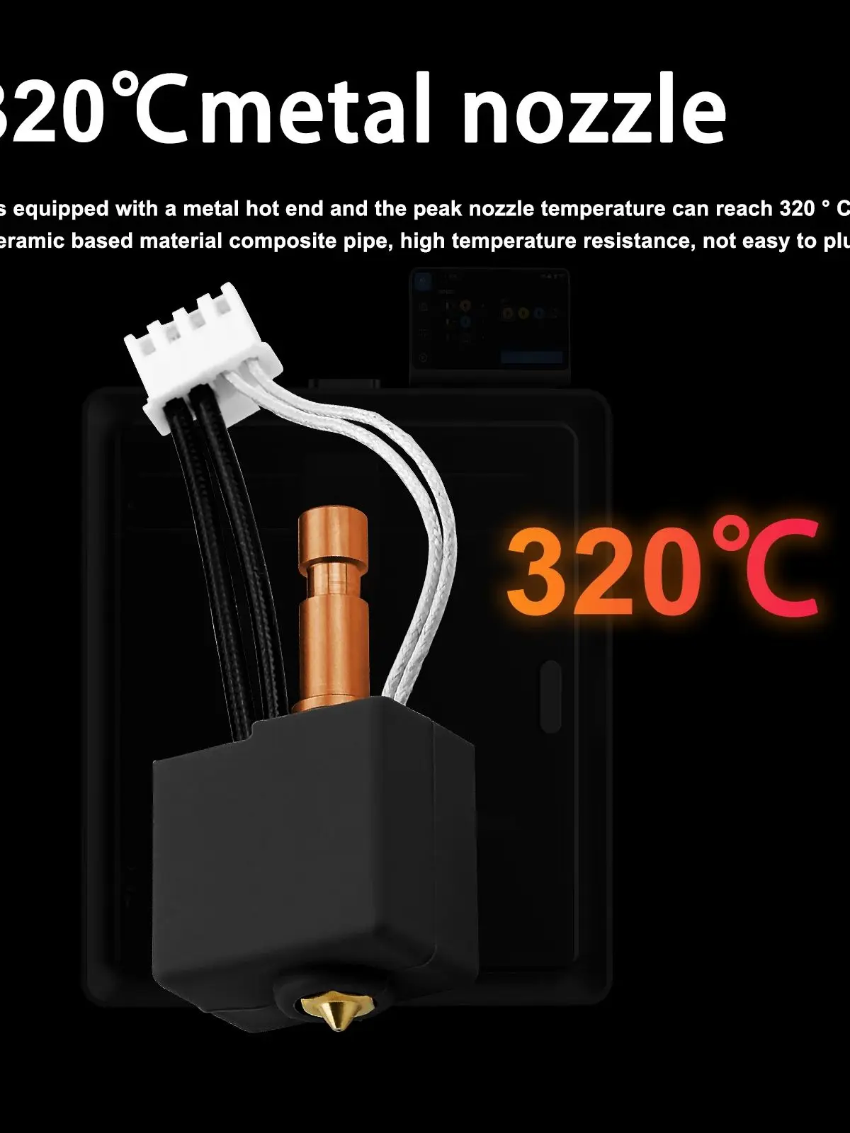 Verbessertes Bimetall-Hotend-Kit für Anycubic Kobra S1/S1C, Bimetall-Heatbreak-Hotend-Kit für Kobra S1 3D-Drucker, Ersatzteile