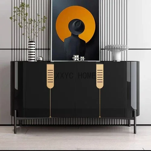 이탈리아 스타일의 가벼운 럭셔리 입구 캐비닛 거실 스톤 플레이트 사이드 보드 캐비닛 홈 벽 로커 크리 에이 티브 캐비닛