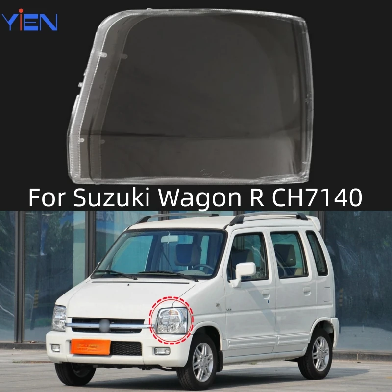 

Для Suzuki Wagon R CH7140 автомобильные аксессуары, замена прозрачного ПК фонаря, абажур для фар