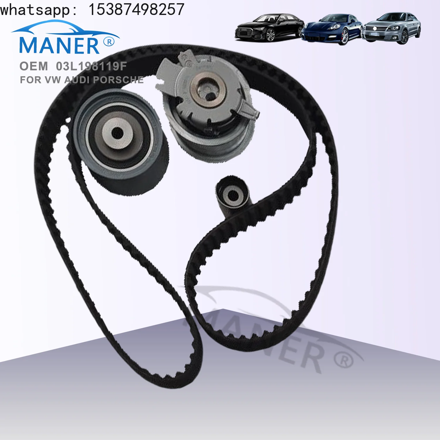 For MANER EA888 ENGINE TIMING CHAIN BELT KIT 03L198119 for VW AMAROK BEETLE GOLF JETTA POLO AUDI A3 A4 Q3 2.0 TDI