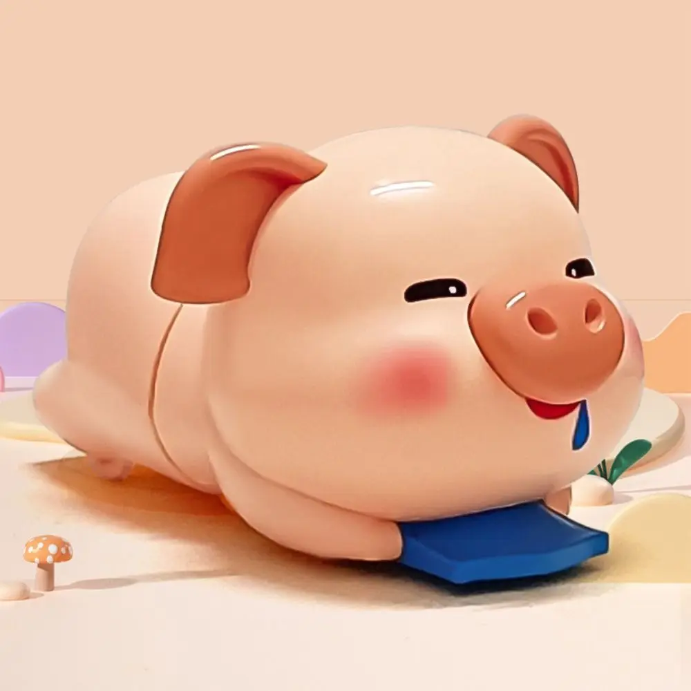 

Interactive Cartoon Pig Clockwork Toys Collection Q-style Animal Dog Wind-up Toy Statue Cartoon Clockwork Model