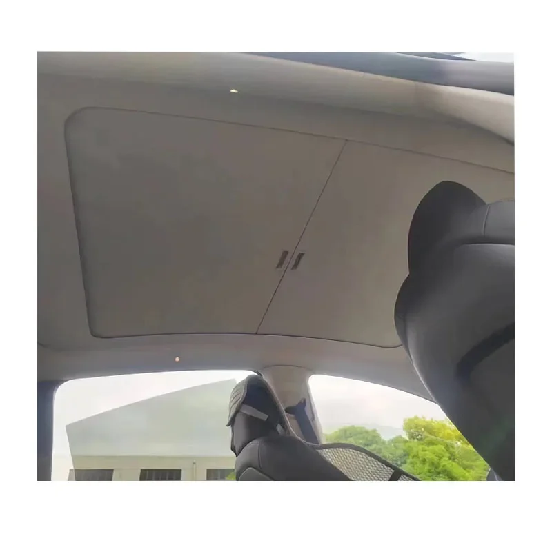 

High Quality Folding Manual Sunshade tela Car Parts tea Model Y tea Model 3 Parts for Sale