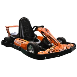 Adjustable length kids racing kart electric go kart big wheels music speaker